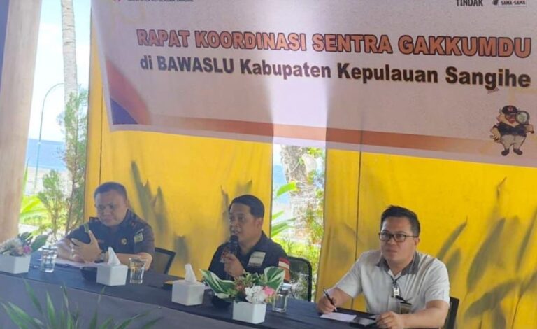 Rakor Sentra Gakkumdu di Pilkada Sangihe