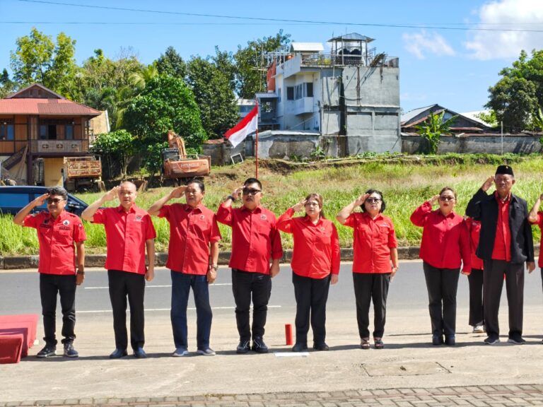 Tekankan Semangat Persatuan dan Gotong Royong, PDI Perjuangan Sulut dan Manado Gelar Upacara HUT RI ke-80
