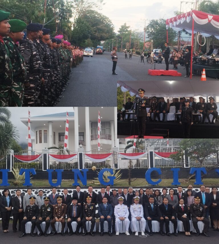 Wakil Wali Kota Randito Maringka Hadiri Upacara Taptu dan Pawai Obor Sambut Hari Kemerdekaan RI