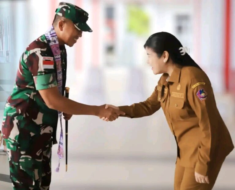 Bupati Chyntia Kalangit Sambut Dandim 1301/Sangihe.