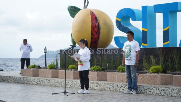 Bupati Sitaro Resmi Membuka Rangkaian Semarak HUT Kemerdekaan RI ke-80