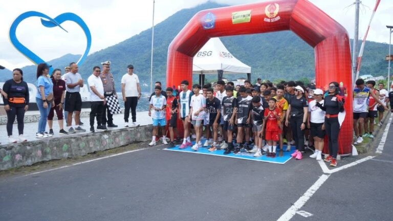 Peserta Fun Run 5K Sitaro, Resmi di Lepas Oleh Wakil Bupati