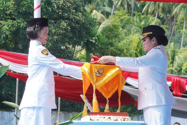 Bupati Sitaro Pimpin Upacara Peringatan HUT Kemerdekaan RI ke-80