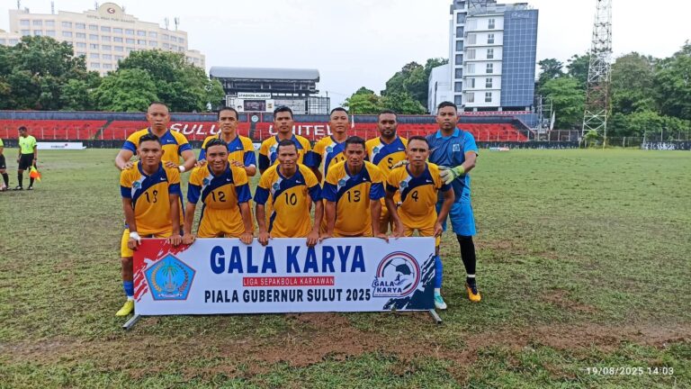 Tim Sepak Bola Pemkab Sitaro Raih Juara 3 di Pentas Liga Galakarya Piala Gubernur Sulut 2025