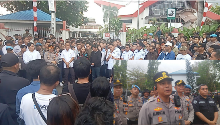 Kapolres Bitung Apresiasi Aksi Damai “Aliansi Bitung Bergerak” Berlangsung Aman, dan Tertib