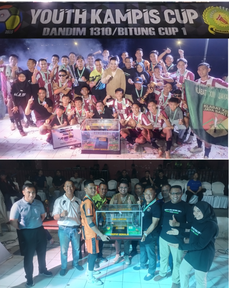 Youth Kampis Cup Memperebutkan Piala Dandim 1310/Bitung Resmi Ditutup, Klabat Jaya Sakti Kalahkan Nabati FC