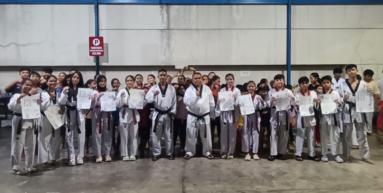 BSG-TC Buktikan Konsisten Cetak Atlet Taekwondo Berprestasi di Sulut, 14 Taekwondoin Naik Tingkat DAN