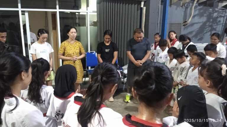 Dojang BSG-TC Gelar Doa Pelepasan Juvanda Sandinganeng, Taekwondoin akan bertarung di PON Kudus Cabor Sambo