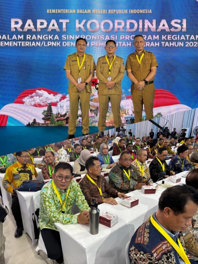 Sekda Bitung Rudy Theno Bersama Kepala Bappeda Hadiri Rakor Sinkronisasi Program Pusat dan Daerah Tahun 2025 di IPDN Jatinangor