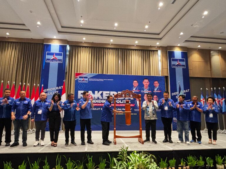 Hadiri Rakerda Partai Demokrat, Gubernur YSK Akui Fraksi Demokrat DPRD Sulut Mendukung Penuh Program Pemerintah