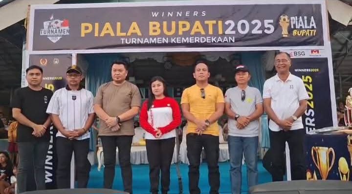 Sinergi TNI-Polri Warnai Penutupan Turnamen Bupati Cup Sitaro 2025