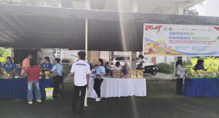 Gerakan Pangan Murah Pemkab Sangihe di Kelurahan Manente