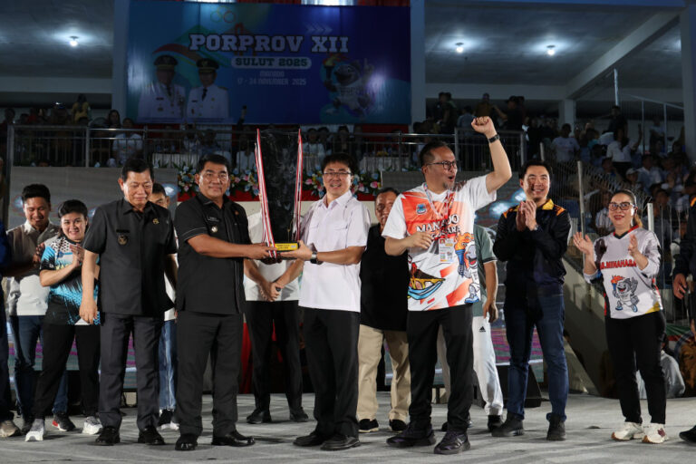 Sabet 164 Medali Emas, Kota Manado Juara Umum PORPROV XII Sulawesi Utara 2025