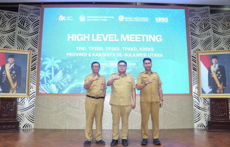 Wabup Tendris Bulahari Sampaikan Program Strategis Pemkab Sangihe, di High Level Meeting Se-Provinsi Sulawesi Utara