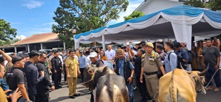 Jelang Idul Adha 1447 H, Plt Sekwan Hadiri Penyerahan Hewan Kurban Oleh Gubernur Sulut