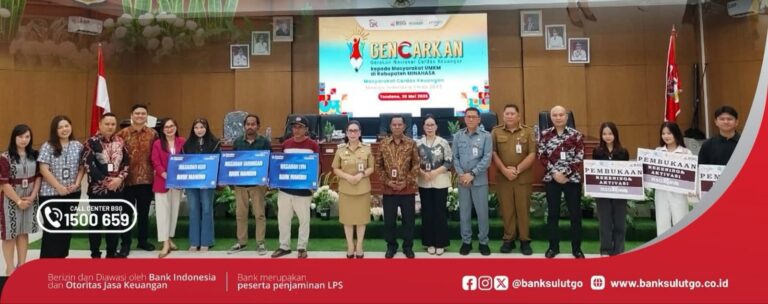 Bentuk Komitmen Tingkatkan Literasi dan Inklusi Keuangan Bagi Masyarakat, Bank SulutGo Dukung GENCARKAN 2026