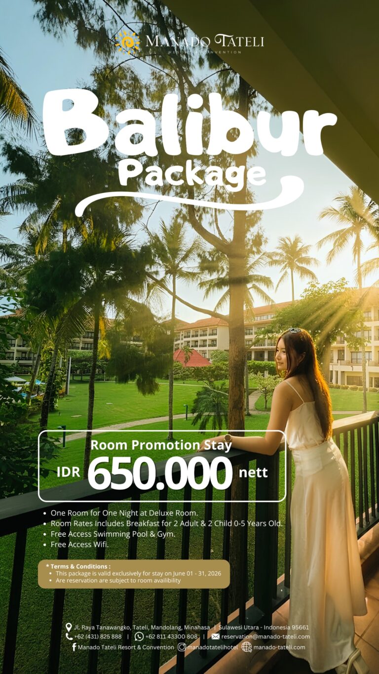 Buruan Promo Liburan Sekolah di Manado Tateli Resort, Hanya Rp650 Ribu Nikmati Panorama Laut & Fasilitas Lengkap