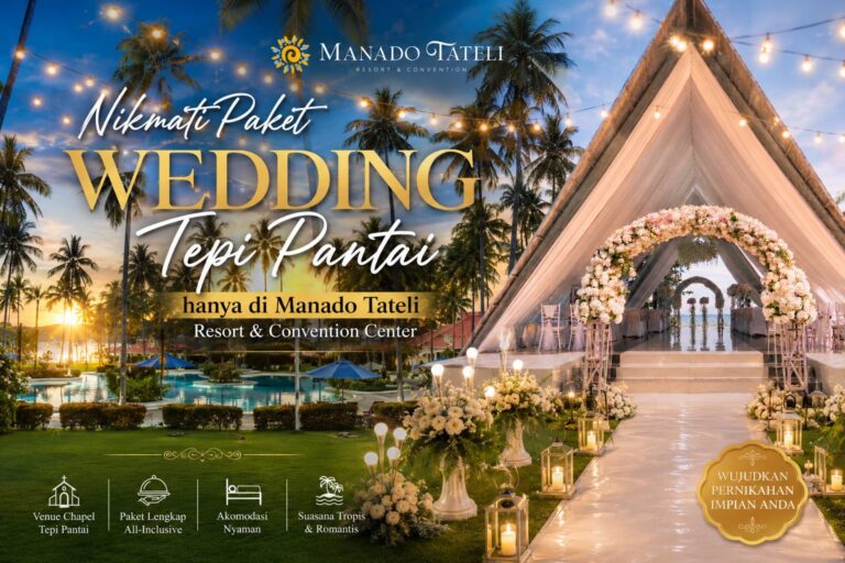 Jangan Ketinggalan..! Manado Tateli Resort & Convention Hadirkan Paket Wedding Eksklusif Bernuansa Tepi Laut