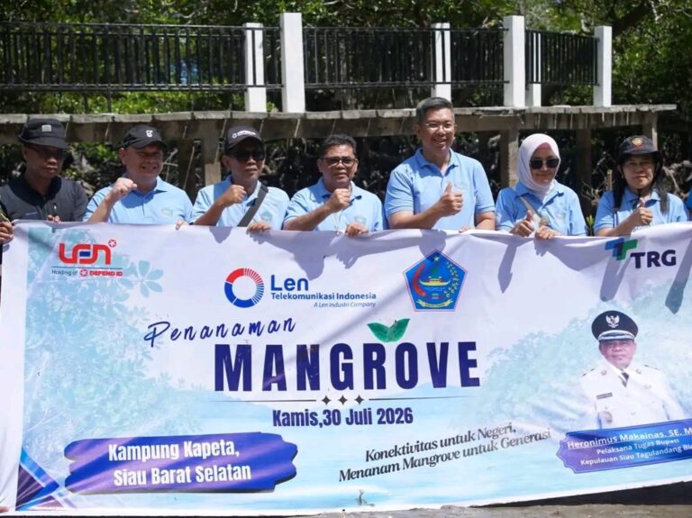 Plt. Bupati Sitaro Hadiri Kegiatan Penanaman 1.100 Pohon Mangrove Peringati Hari Mangrove Sedunia 2026