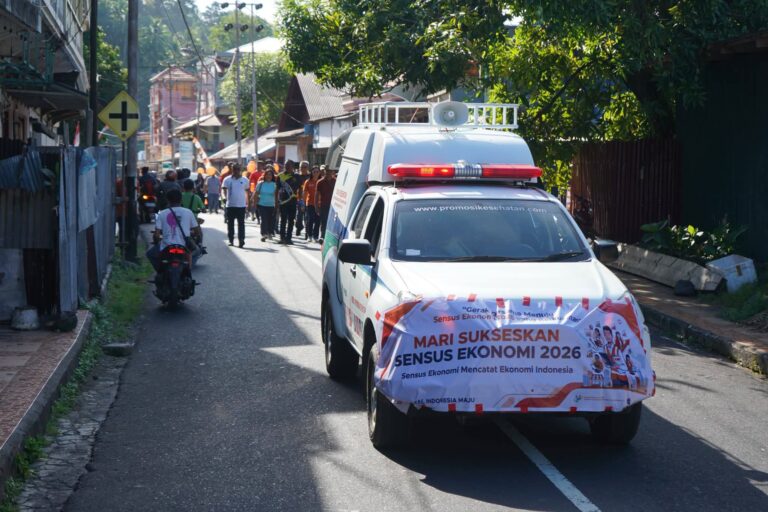 BPS dan Pemkab Kepulauan Sitaro Gelar Fun Walk dan Komitmen Bersama Menuju Sensus Ekonomi 2026.