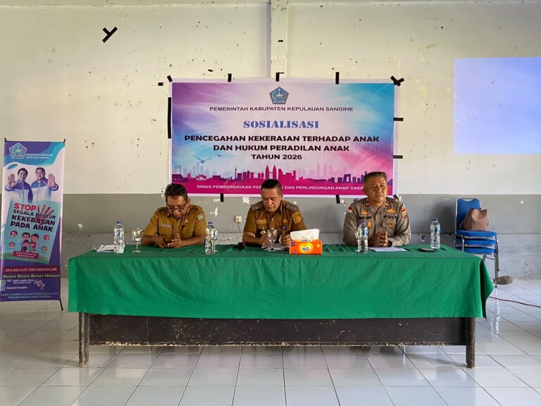 Dinas PPPA Kabupaten Kepulauan Sangihe, Sosialisasi Terkait Penanganan Kekerasan Anak dan Perempuan