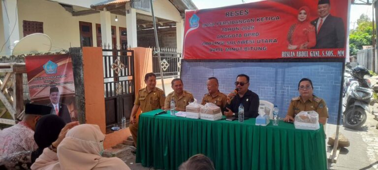 Ruslan Abdul Gani Turun Reses di Manembo Nembo, Warga Keluhkan Pelayanan BPJS