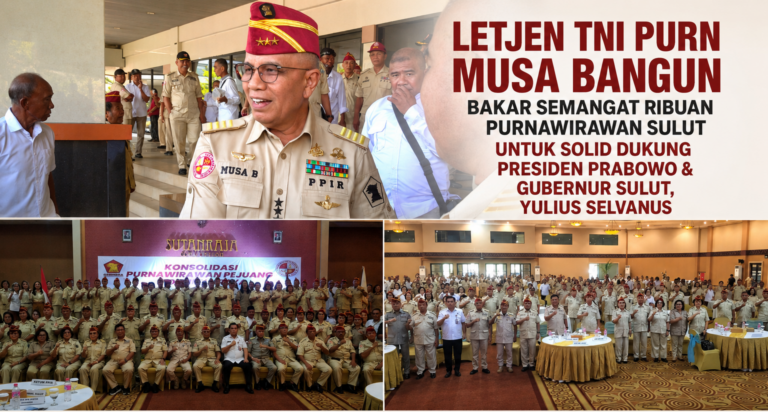 Letjen TNI Purn Musa Bangun Sentil Hubungan Komunikasi PPIR dan Gerindra Sulut, Ajak Solid Dukung Pemerintahan Presiden Prabowo