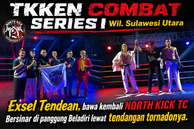 Tampil Beringas di TKKEN COMBAT Seri I, Exsel Tendean Sang Petarung Beladiri Campuran Sukses Harumkan North Kick TC